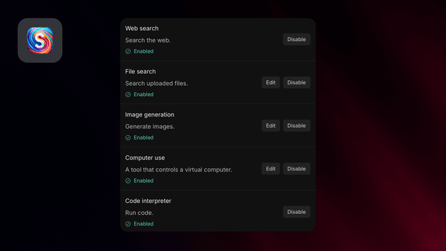 OpenAI Responses API support